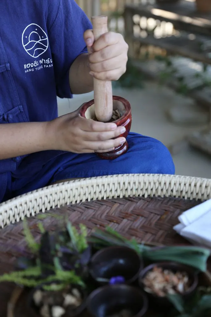 Thai herbs & indigo tie-dye / สมุนไพรและย้อมคราม